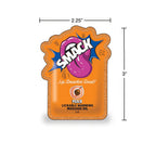 SMACK Warming & Lickable Massage Oil, Peach 3ML Pouch Display of 36 🍑
