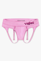 Mens Small - JockVStrap Sheer Briefs - Taffy