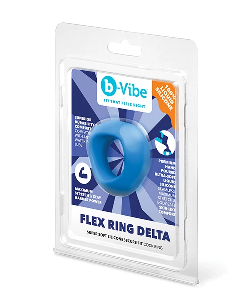 FLEX RING DELTA - SILICONE COCK RING - BLUE