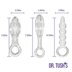 Halos of Pleasure – All Glass Anal Plug Trio