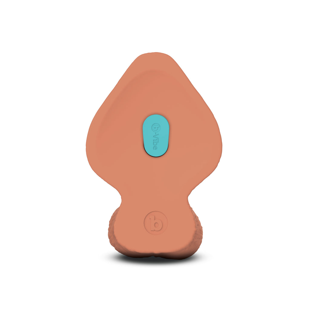 b-Vibe Slipskin Realistic Silicone Dildo 9" Girthy Mocha
