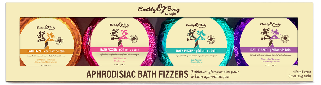 Earthly Body at Night Bath Fizzer Aphrodisiac Collection Set  4pc