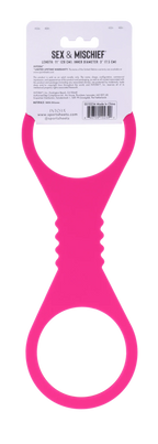 Large Hot Pink Silicone Cuffs