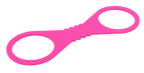 Large Hot Pink Silicone Cuffs