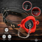 Plugged Silicone Feeding Gag - Red
