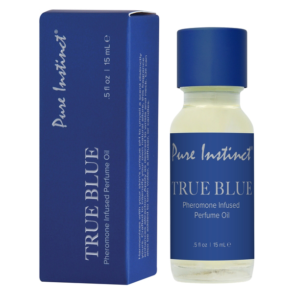 PURE INSTINCT - SIGNATURE - PHEROMONE PERFUME OIL WITH DROPPER - TRUE BLUE - 0.5 fl oz | 15 mL