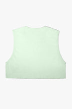 Unisex Large - Mini Crop Top Sheer - Mint