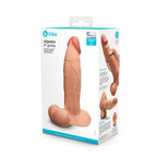 b-Vibe Slipskin Realistic Silicone Dildo 9" Girthy Mocha