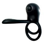 DECADENCE- COBRA. Cock & Ball Strap with vibrating Stinger & Clit Stimulator. Liquid Silicone. Multi-Speed. Rechargeable.