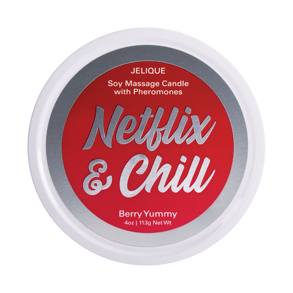 MOOD CANDLES NETFLIX & CHILL - PHEROMONE MASSAGE CANDLE BERRY YUMMY 4OZ | 113G