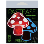 Glow-in-the-Dark Shroom Pasties - Red/Wh