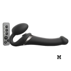 MULTI ORGASM BENDABLE STRAP-ON - M - BLACK