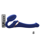 MULTI ORGASM BENDABLE STRAP-ON - S - NIGHT BLUE
