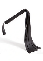 Black Faux Leather Flogger