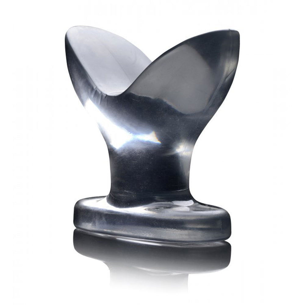 Master Series Anchored Clear Anal Plug.