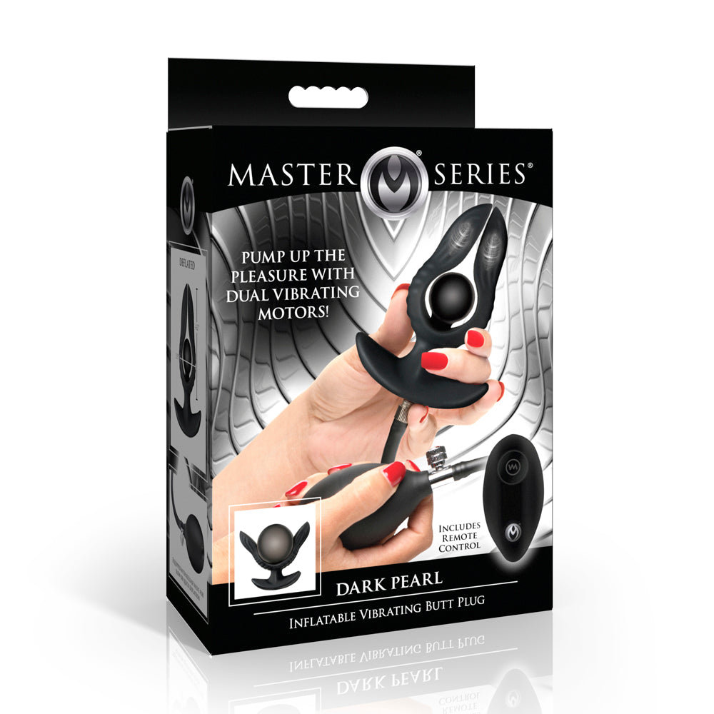 Dark Pearl Inflatable Vibrating Butt Plu
